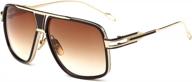dollger designer gradient aviator sunglasses logo