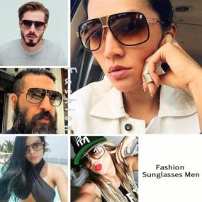 img 2 attached to Dollger Designer Gradient Aviator Sunglasses