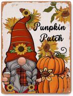 add festive charm to your home with goutoports pumpkin fall decor sign - ideal for thanksgiving & farmhouse style - 7.9x11.8 - hal02 logo