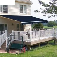 enjoy versatile shade with the diensweek patio retractable awning-commercial grade quality & fully assembled! логотип