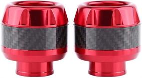 img 3 attached to Anauto Carbon Motorcycle Sliders Protection Motorcycle & Powersports