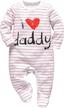 adorable kukitty baby boys & girls romper with letter print jumpsuit! logo