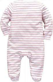 img 3 attached to Adorable KuKitty Baby Boys & Girls Romper With Letter Print Jumpsuit!