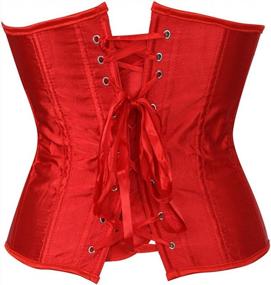 img 1 attached to Flaunt Your Curves With Plus Size Black Underbust Corset Top - Fashionable Waist Trainer And Bustier