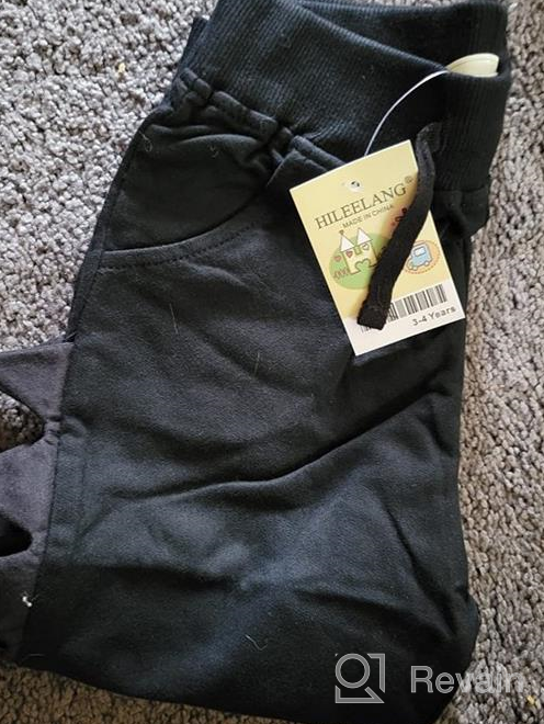 img 1 attached to 👖 HILEELANG 2-Pack Toddler Boy Sweatpants: Cotton Casual Active Playwear for Kids review by Chris Nako