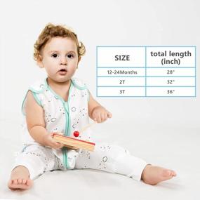 img 1 attached to TILLYOU 100% Cotton Baby Sleep Sack Wearable Blanket With Feet, Sleeveless Toddler Sleeping Bag