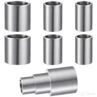 hotop 6 pieces thick reducing bushing adapters for bench grinding/sanding wheels - id 1/2 inch, od 5/8 inch, 3/4-1 inch - steel reducer logo