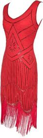 img 1 attached to Chic & Timeless: Women's Vintage Fringed Tassel Flapper Dresses & Clothing