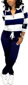 img 4 attached to Stay Comfy In Style: Nimsruc Womens Casual 2 Piece Sweatsuits