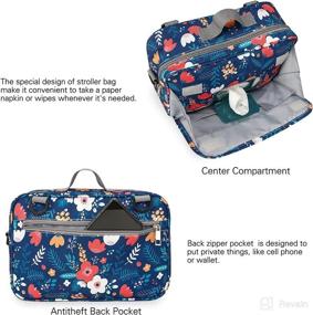 img 2 attached to 👶 Diaper Caddy Bag for Baby - Stroller Organizer Nursery Storage Bin for Diapers, Wipes & Toys - Compact Diaper Bag