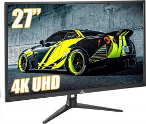 img 1 attached to 🖥️ YEYIAN 4K27 Gaming Monitor - 27", 3840X2160 Resolution, Wall Mountable, Frameless Design, Flicker-Free, High Definition (HD), YMG-4K27-01