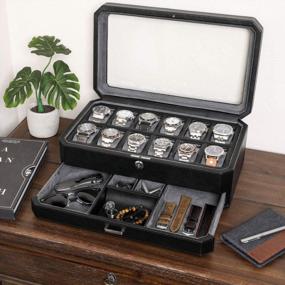 img 3 attached to Organize Your Timepieces In Style With Rothwell'S Luxury Leather Watch Box
