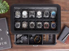 img 2 attached to Organize Your Timepieces In Style With Rothwell'S Luxury Leather Watch Box