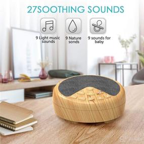 img 3 attached to Soothing White Noise Machine with 27 Relaxing Sleep Sounds: Timer, Fan, Rain, Lullabies – Perfect Portable Sound Machine for Babies and Adults