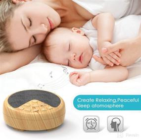 img 1 attached to Soothing White Noise Machine with 27 Relaxing Sleep Sounds: Timer, Fan, Rain, Lullabies – Perfect Portable Sound Machine for Babies and Adults