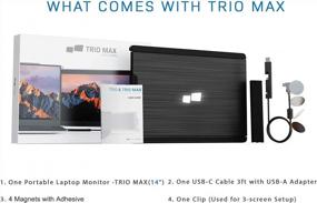 img 1 attached to Trio Portable Monitors: Touch-Sensitive and IPS Compatible (101-1004P01)