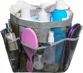img 3 attached to 2-Pack Portable Mesh Shower Caddy: 8 Pockets, Quick Dry & Waterproof For Dorms!