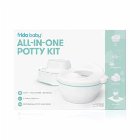 img 4 attached to Frida Baby Complete Potty Training Kit With Adjustable Potty, Toilet Cover, Step Stools, Clean-Up Tools, And Expert Guide For Parents