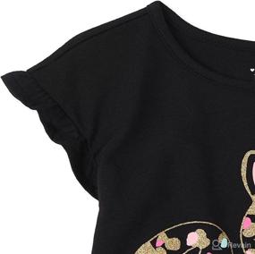 img 3 attached to 🐆 Adorable 2-Pack Baby Toddler Girl Short Sleeve Leopard Tops from The Children's Place