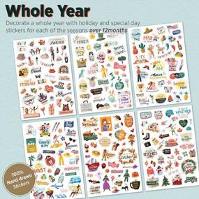 img 2 attached to 500+ Cute Seasonal Planner Stickers For Daily Planners – Halloween, Calendars, Journals, Female Empowerment & Teachers + 6 Water Bottle Sticker Pack