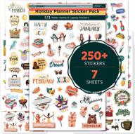500+ cute seasonal planner stickers for daily planners – halloween, calendars, journals, female empowerment & teachers + 6 water bottle sticker pack logo