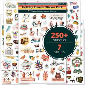 img 4 attached to 500+ Cute Seasonal Planner Stickers For Daily Planners – Halloween, Calendars, Journals, Female Empowerment & Teachers + 6 Water Bottle Sticker Pack