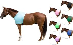 img 2 attached to 🐎 Ultimate Comfort Stretch Lycra Sleazy Horse Shoulder Guard by Derby Originals: Optimal Fit and Protection for Your Horse