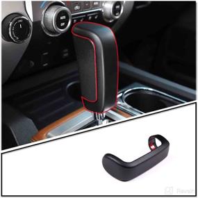 img 4 attached to 🔲 Matte Blackout Gear Shifter Knob Cover for Toyota Tundra 2014-2021 - CHEAYAR Car Accessories (1 Piece)