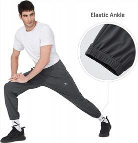 img 1 attached to Men'S Lightweight Summer Workout Running Sport Pants Casual Beach Jogger Trousers For Men