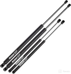 img 4 attached to Maxpow 2 Tailgate and 2 Rear Window Glass Lift Supports Struts: Compatible with Suburban Tahoe / GMC Yukon 2000-2006 (4185 4557)