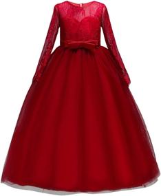 img 4 attached to 👗 DOCHEER Wedding Bridesmaid Dresses for Girls' Clothing and Dresses