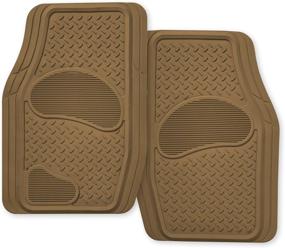 img 1 attached to 🚚 Tan Rubber Truck & SUV Mat Set - Kraco R2102TAN (2-Piece)