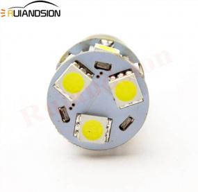 img 3 attached to Upgrade Your Car Lighting With Ruiandsion 2Pcs 1156 BA15S LED Bulbs - Super Bright White, 6-30V And 5050 9SMD Technology!