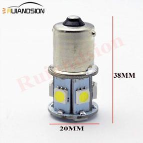 img 2 attached to Upgrade Your Car Lighting With Ruiandsion 2Pcs 1156 BA15S LED Bulbs - Super Bright White, 6-30V And 5050 9SMD Technology!