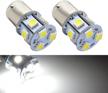 upgrade your car lighting with ruiandsion 2pcs 1156 ba15s led bulbs - super bright white, 6-30v and 5050 9smd technology! logo