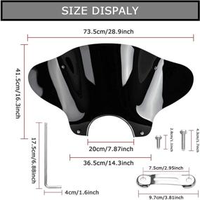 img 1 attached to Universal Motorcycle Windshield Windscreen Mounting