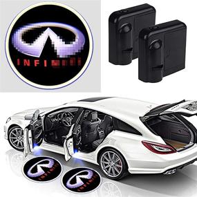 img 2 attached to 2Pcs For Infiniti Car Door Projector Logo Lights LED Ghost Shadow Lights Courtesy Welcome Lamp Fit Infiniti Cars