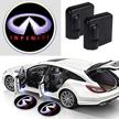 2pcs for infiniti car door projector logo lights led ghost shadow lights courtesy welcome lamp fit infiniti cars logo