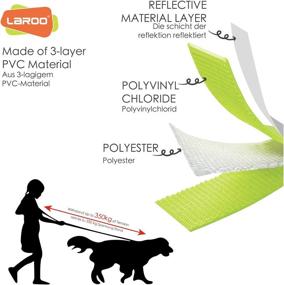 img 2 attached to 🐾 LaRoo Long Dog Leash 32 Feet – Reflective Strip, Waterproof, Heavy Duty Nylon – Ideal for Training, Recall, Camping & Playing – Pet Puppy Medium Large Dog Leash