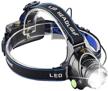 pocketman 2200 lumens led headlamp: waterproof, zoomable and super bright for outdoor activities logo