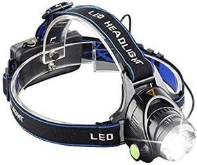 img 1 attached to Pocketman 2200 Lumens LED Headlamp: Waterproof, Zoomable And Super Bright For Outdoor Activities