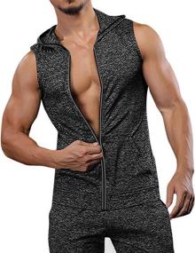 img 4 attached to COOFANDY Workout Bodybuilding Sleveless XX Large Men's Clothing best for Active