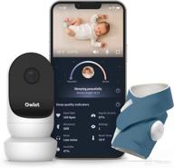 👶 owlet dream duo hd video baby monitor with 2nd gen camera & dream sock: track heart rate & oxygen as sleep quality indicators logo