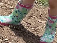 img 1 attached to OAKI Children's Waterproof 🌧️ Rubber Rain Boots with Convenient Handles review by Gary Ferguson