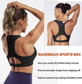 img 3 attached to CYDREAM Women Zip Front Racerback Sports Bras Supportive Padded Yoga Workout Bra Impact Support Wireless Removable