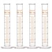 4-pack 50ml heavy wall borosilicate glass graduated cylinder measuring cup by stonylab logo