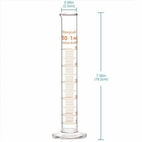 img 3 attached to 4-Pack 50Ml Heavy Wall Borosilicate Glass Graduated Cylinder Measuring Cup By StonyLab