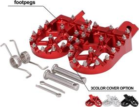 img 3 attached to 🔴 JFG RACING Red CNC Foot Pegs for CRF110F 2013-2022 & CRF125F 2014-2023 – Top Quality Dirt Bike Foot Pedals!