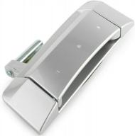 nissan 350z passenger side door handle in chrome silver - exterior replacement handle (part # 80606-cd00b) logo