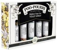 💩 poo-pourri before you go toilet spray: convenient 5 pack in 4 ml sizes (scents vary) логотип